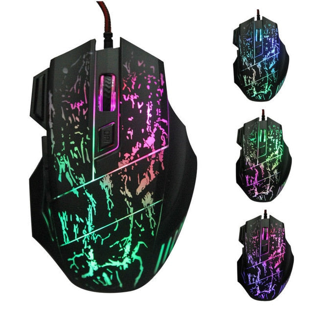 Mouse Gamer 5500DPI Adjustable 7 Buttons LED Optical Professional - Devastation Store | Devastation Store