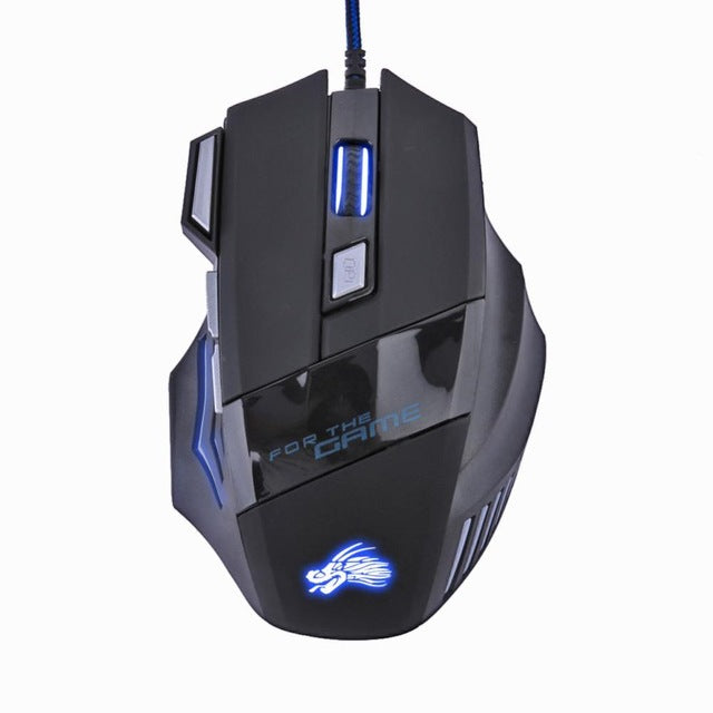 Mouse Gamer 5500DPI Adjustable 7 Buttons LED Optical Professional - Devastation Store | Devastation Store