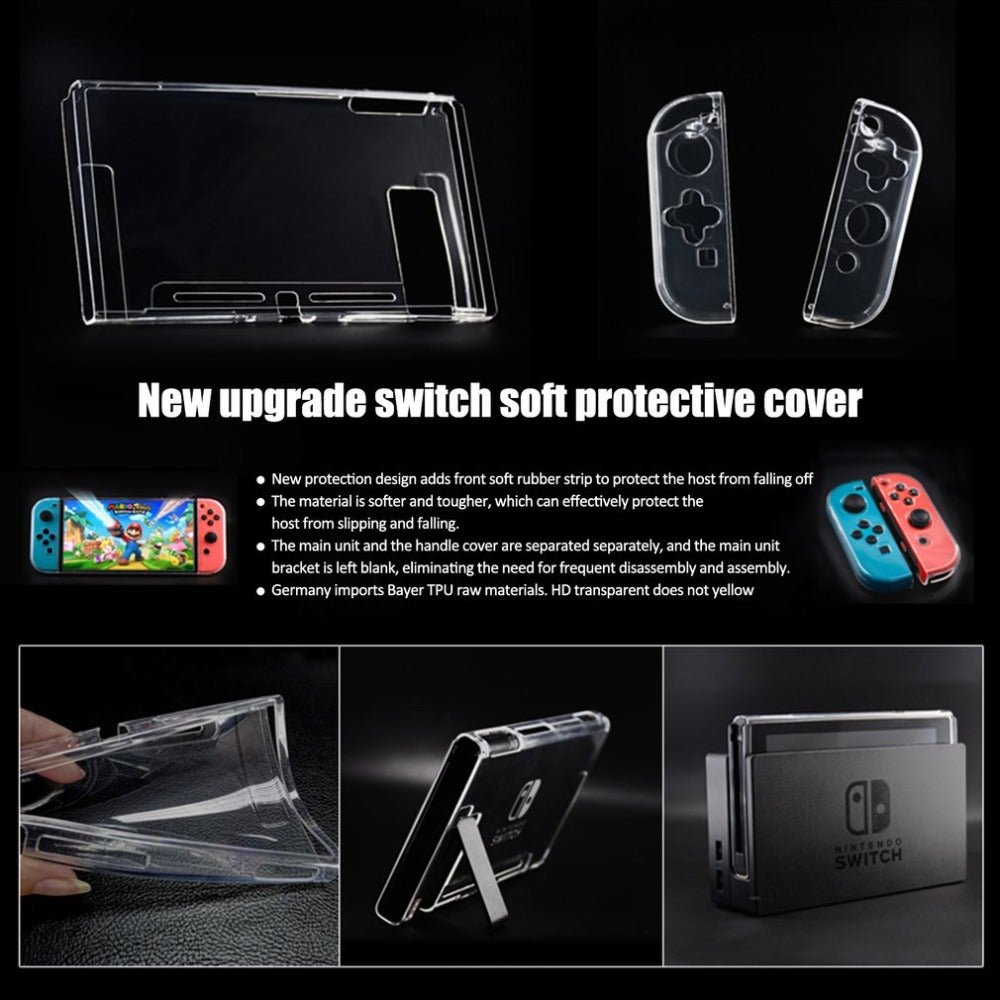 Clear Crystal Soft Protective Case Cover Skin para Nintendo Switch - Devastation Store | Devastation Store